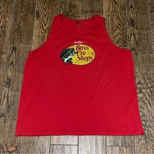 Mens Bass Pro Shops Red Tank Top Sz. 3XL